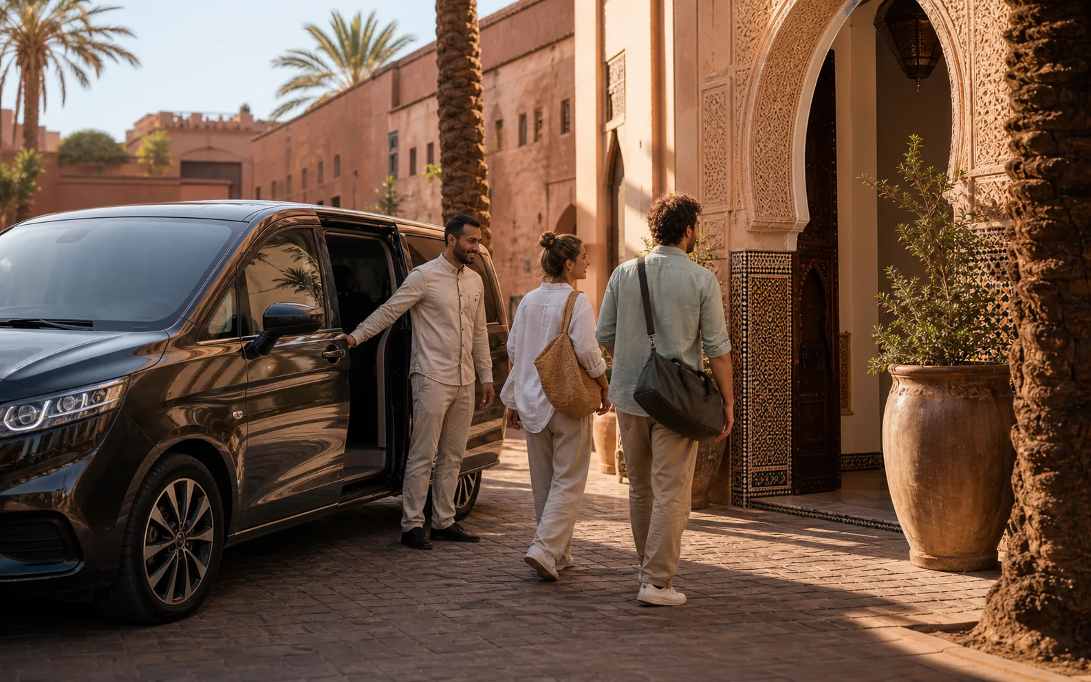 A private driver and air-conditioned vehicle for the day trip from Casablanca